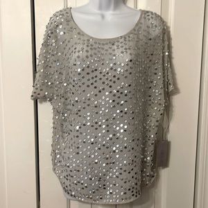 JENNIFER LOPEZ Women’s sequins blouse NWT